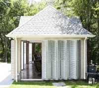 Gazebo exterior shutter