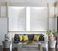 White porch Exterior Shutters