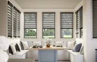 Transition shades in breakfast nook