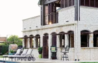 Custom brown exterior shutter