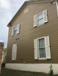 House with exterior shutter